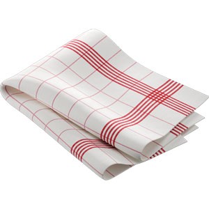 Dunisoft® Towel Napkin, 38cm x 54cm, Red