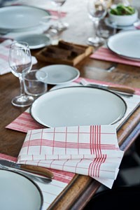 Dunisoft® Towel Napkin, 38cm x 54cm, Red