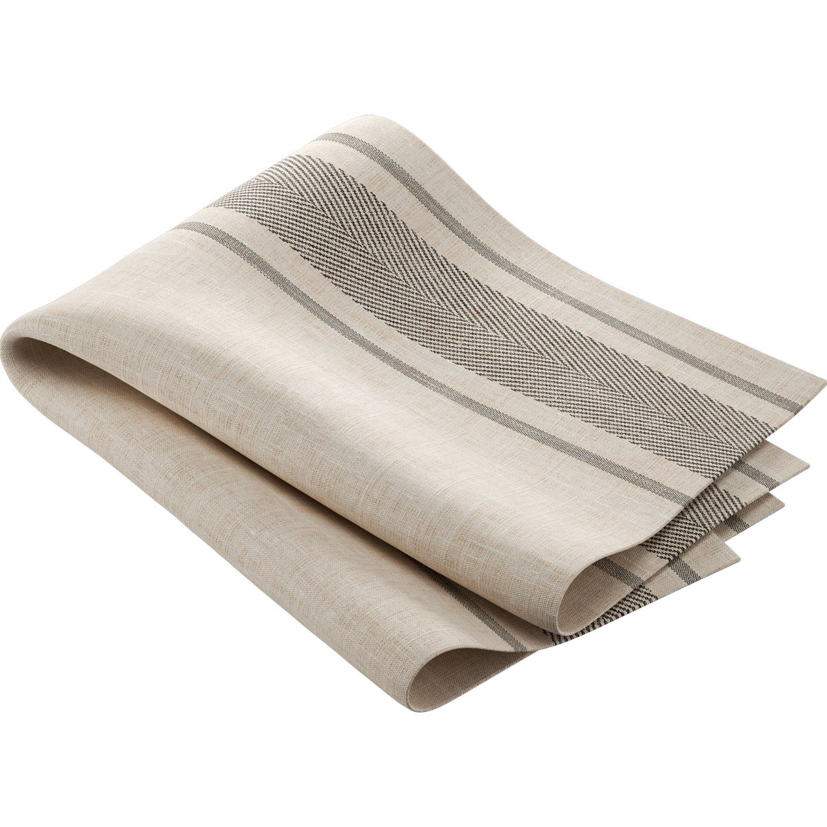 Dunisoft&reg; Towel Napkin, 38cm x 54cm, Malia Black