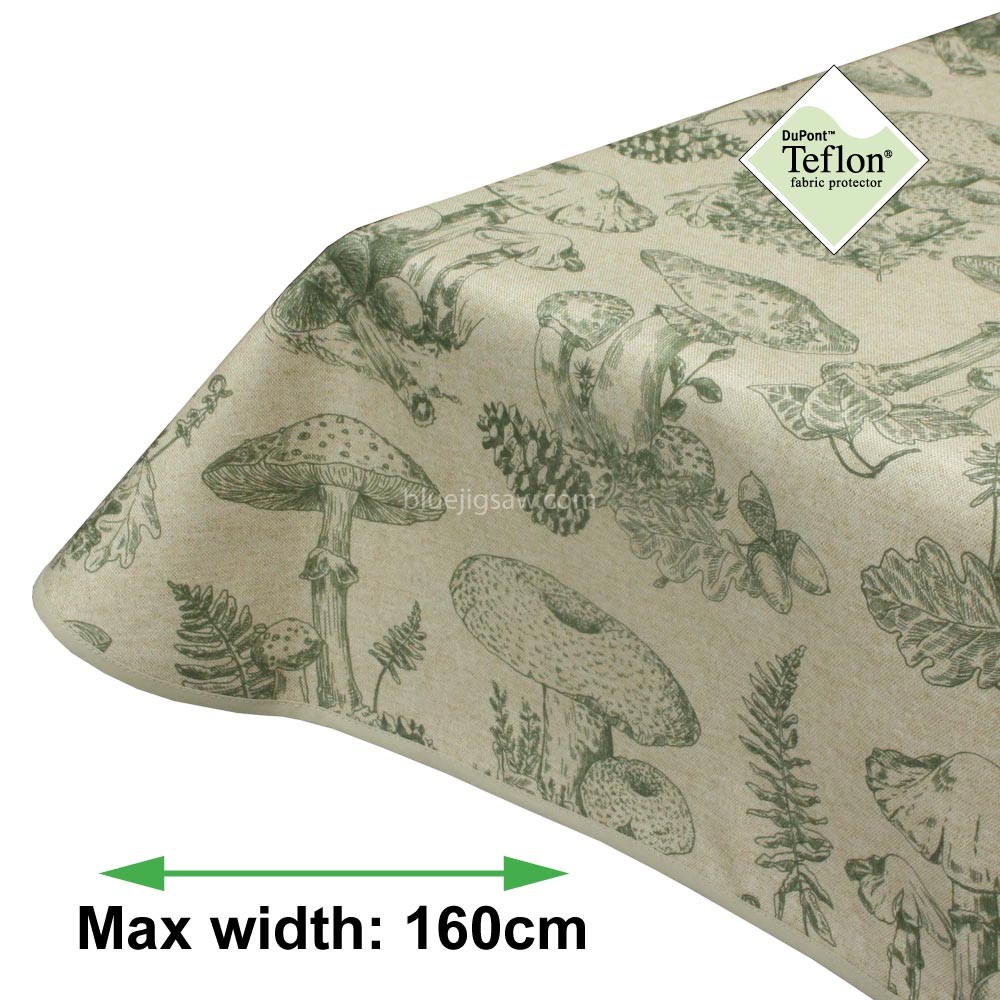 Mushroom Forest Acrylic Coated Tablecloth with Teflon