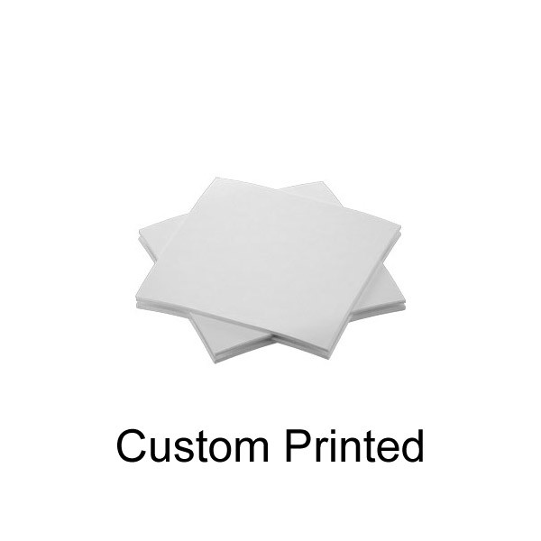 Custom Printed White 3 Ply Tissue Napkin 33cm x 33cm