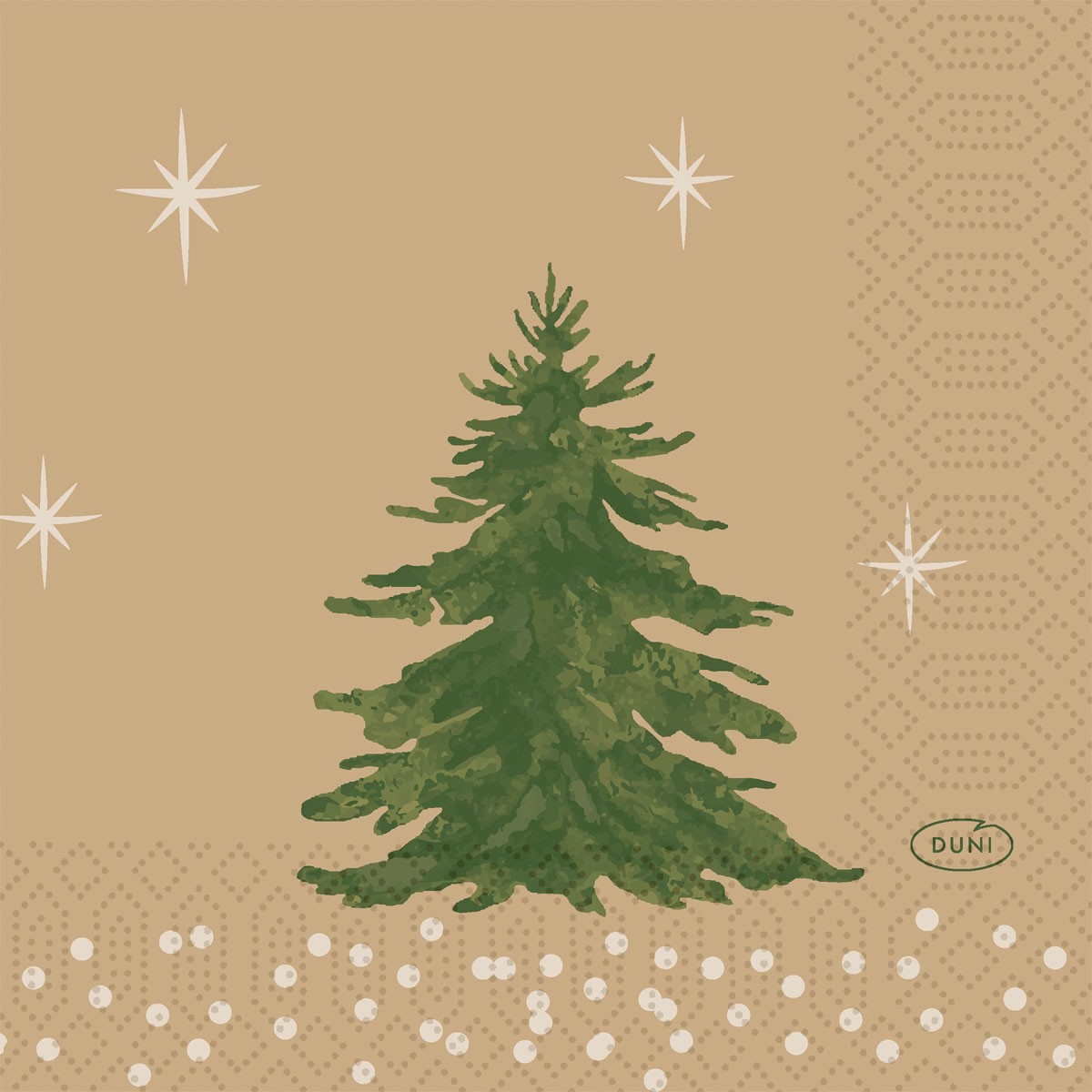 Duni Christmas Humble Trees Tissue Napkin 3ply 24cm