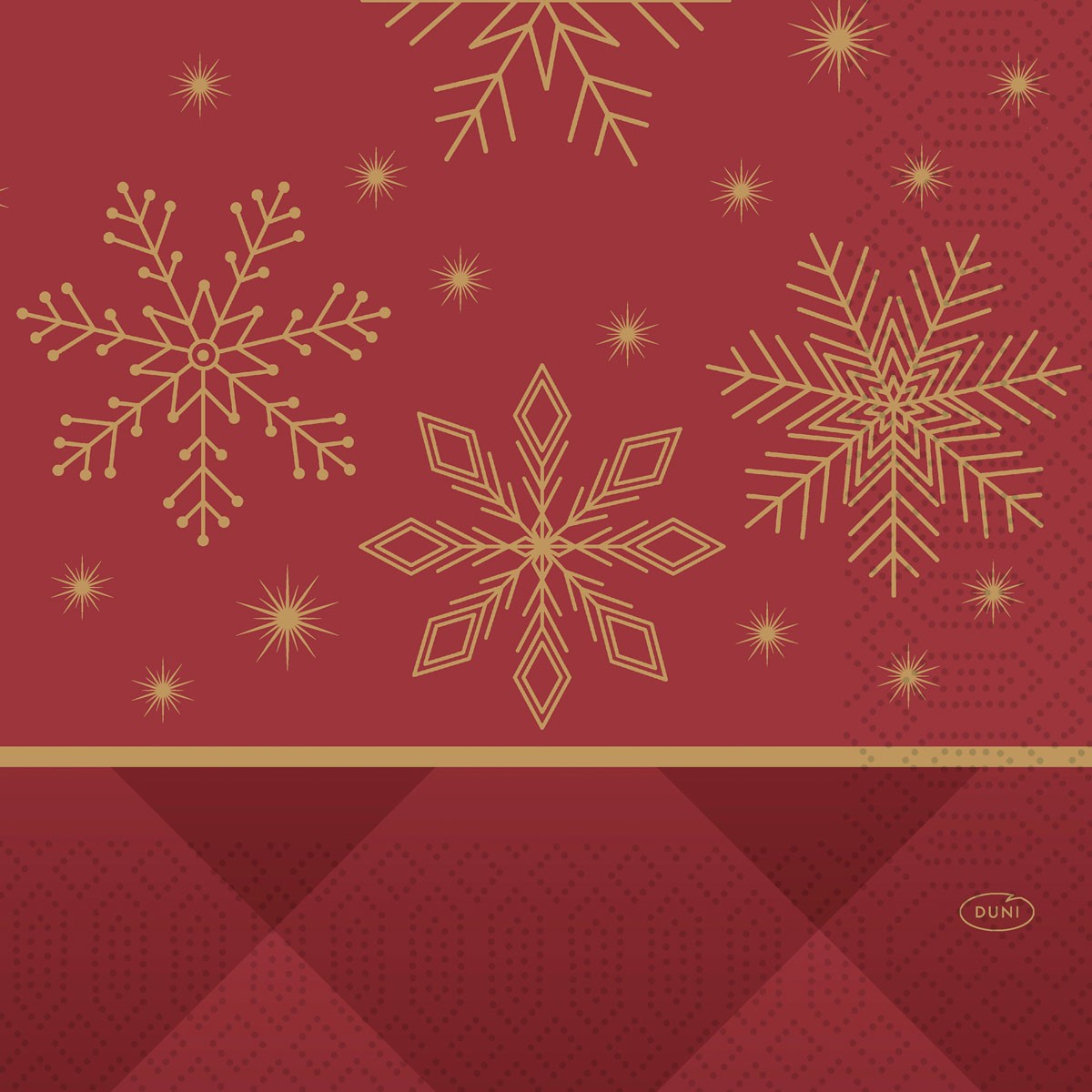 Duni Christmas Rhombus Bordeaux Tissue Napkin 3ply 33cm
