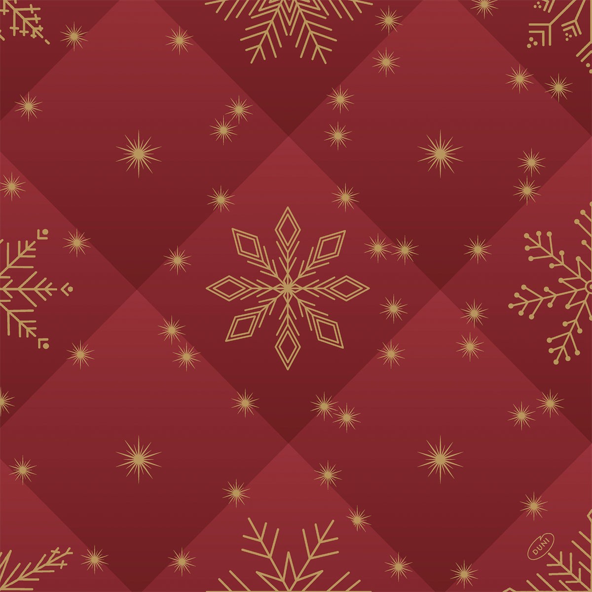 Duni Christmas Rhombus Bordeaux Bio Dunisoft® Napkin 40cm
