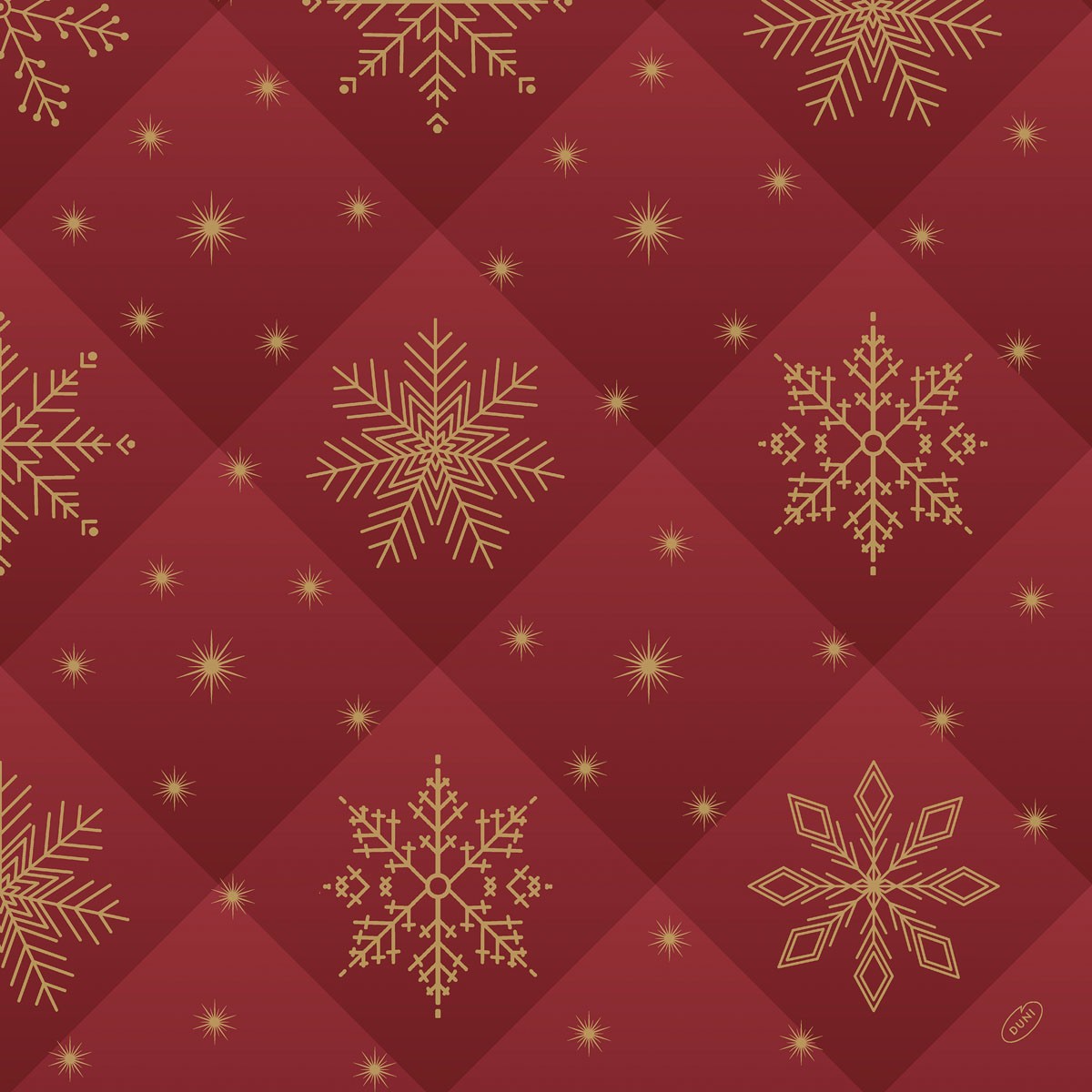Duni Christmas Rhombus Bordeaux Dunilin® Napkin 48cm