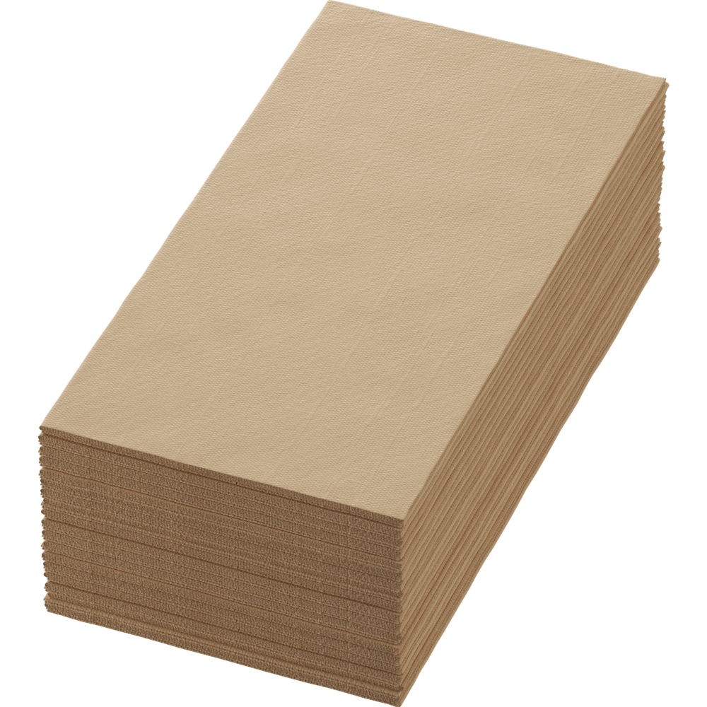 Natural Brown Bio Dunisoft® Napkins, 1/8 Book Folded 40cm x 40cm