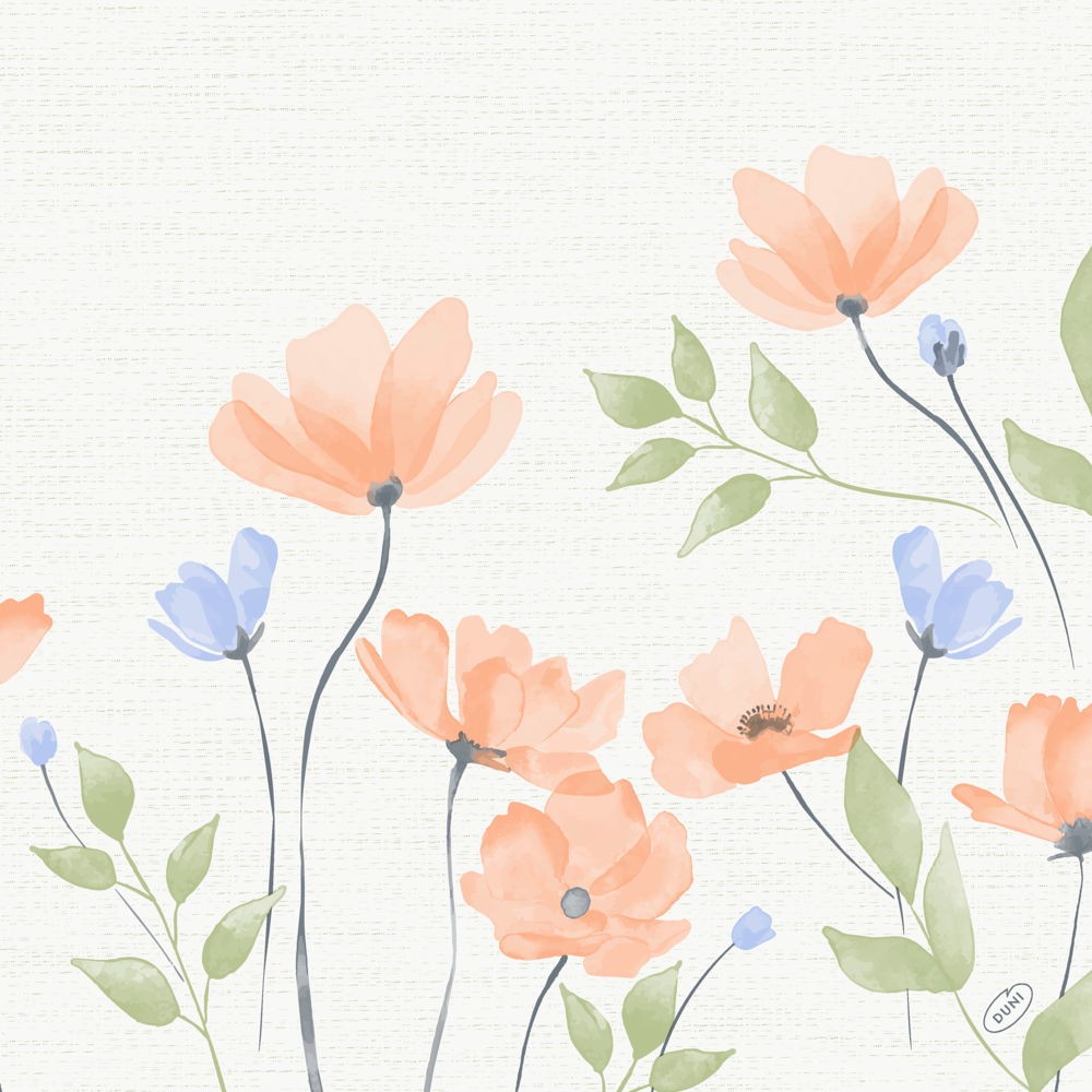 Bio Dunisoft® Napkin 40 x 40cm, Bunny Bloom