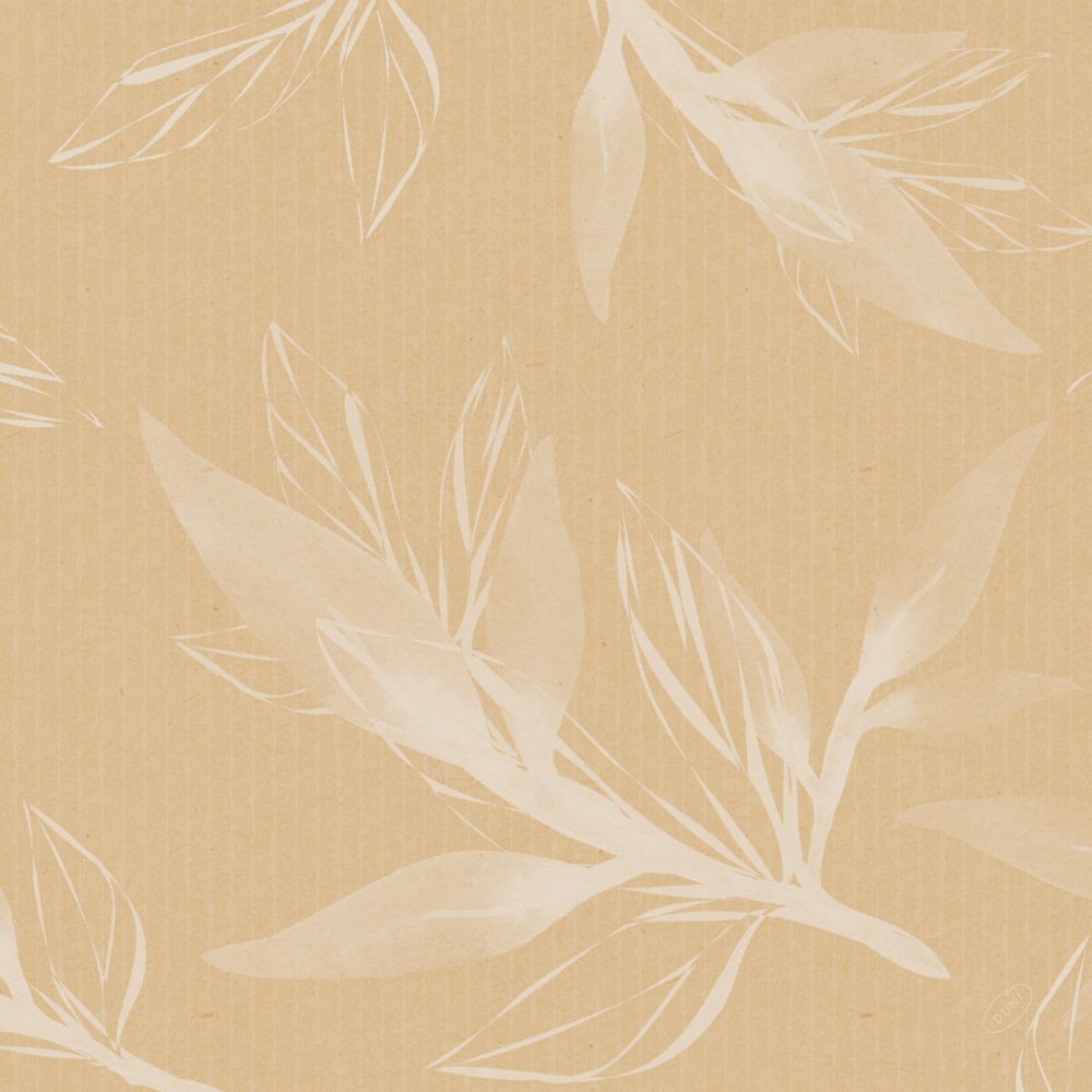Bio Dunisoft® Napkin 40 x 40cm, Leaves Natural