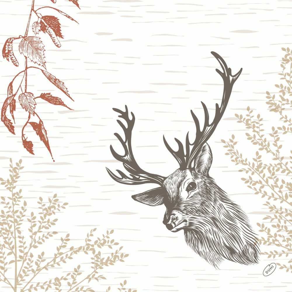 Bio Dunisoft® Napkin 40 x 40cm Wood & Deer