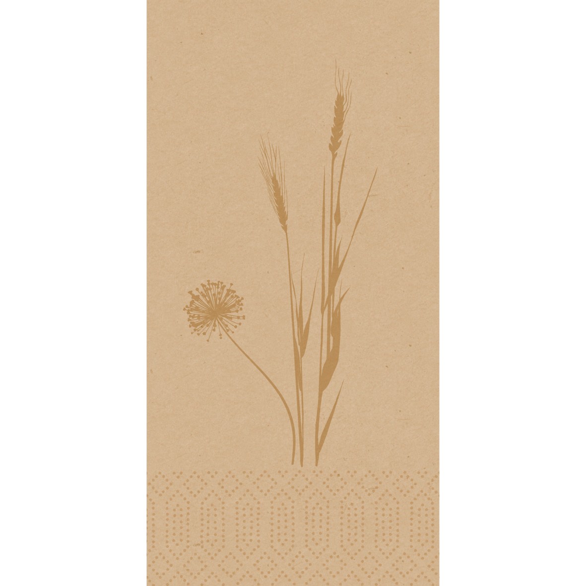 Meadow Natural Tissue Napkin, 2ply 40cm, 1/8 Book Folded
