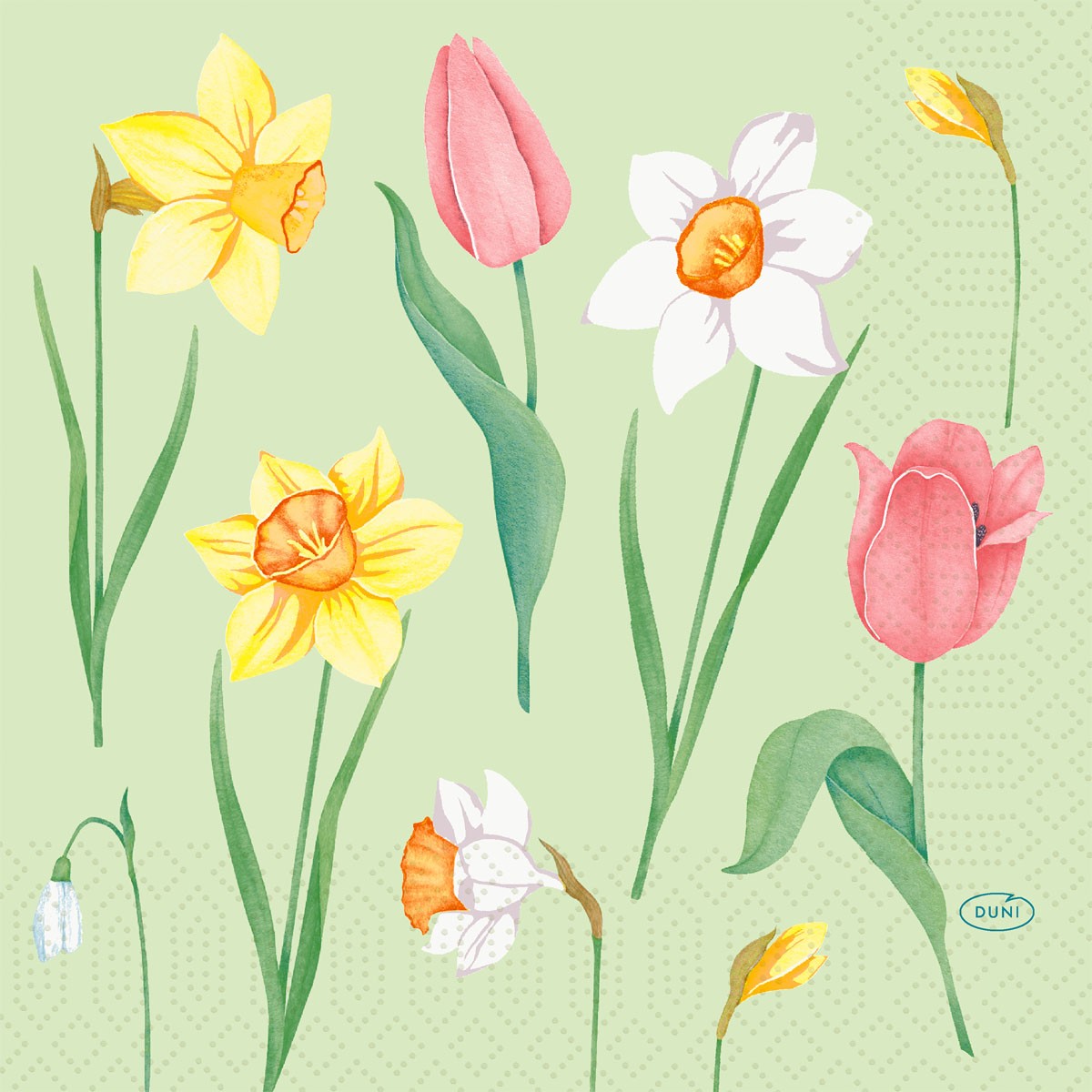 Spring Melody 3ply Tissue Napkins 33cm x 33cm