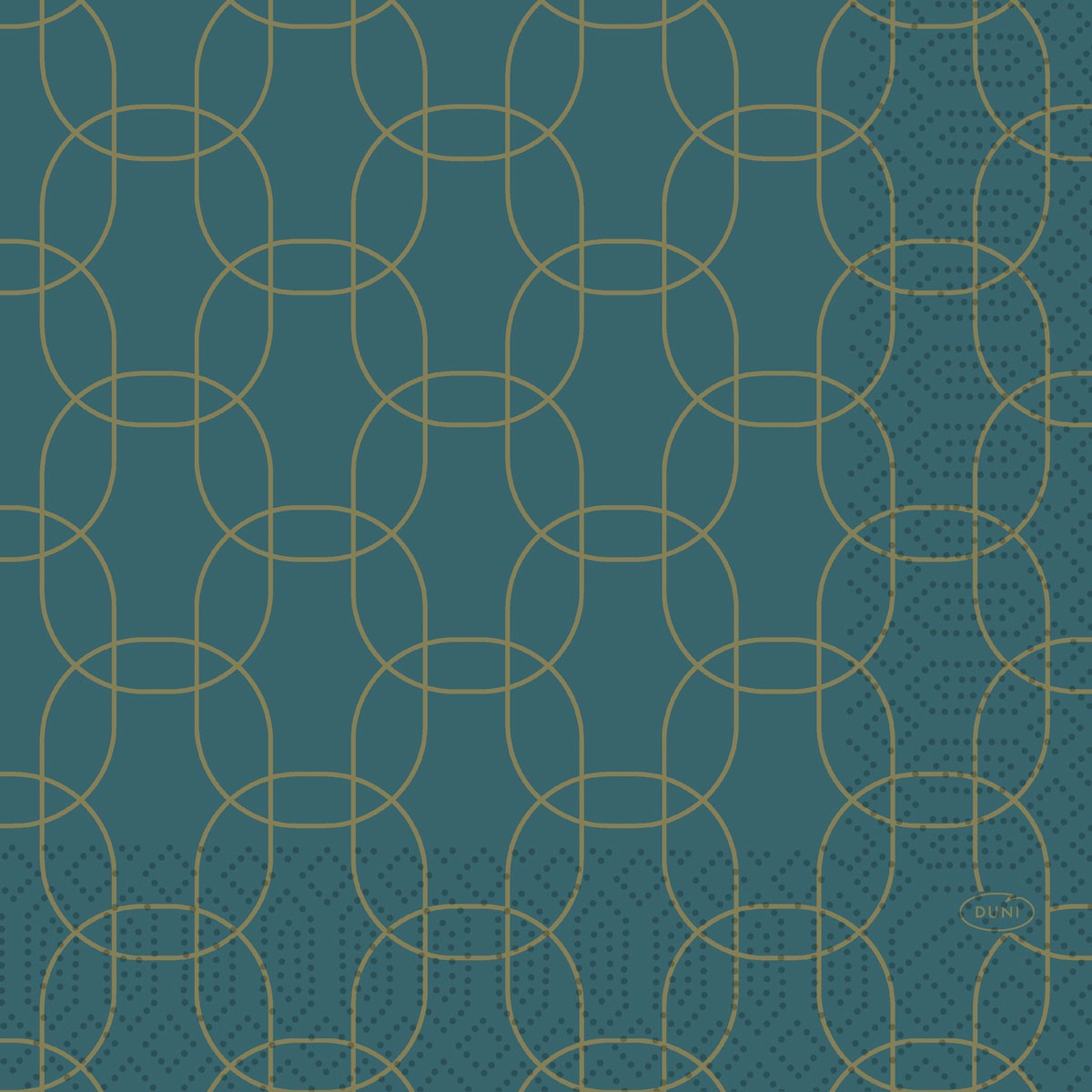 Duni Golden Deco 3ply 33cm Tissue Napkin