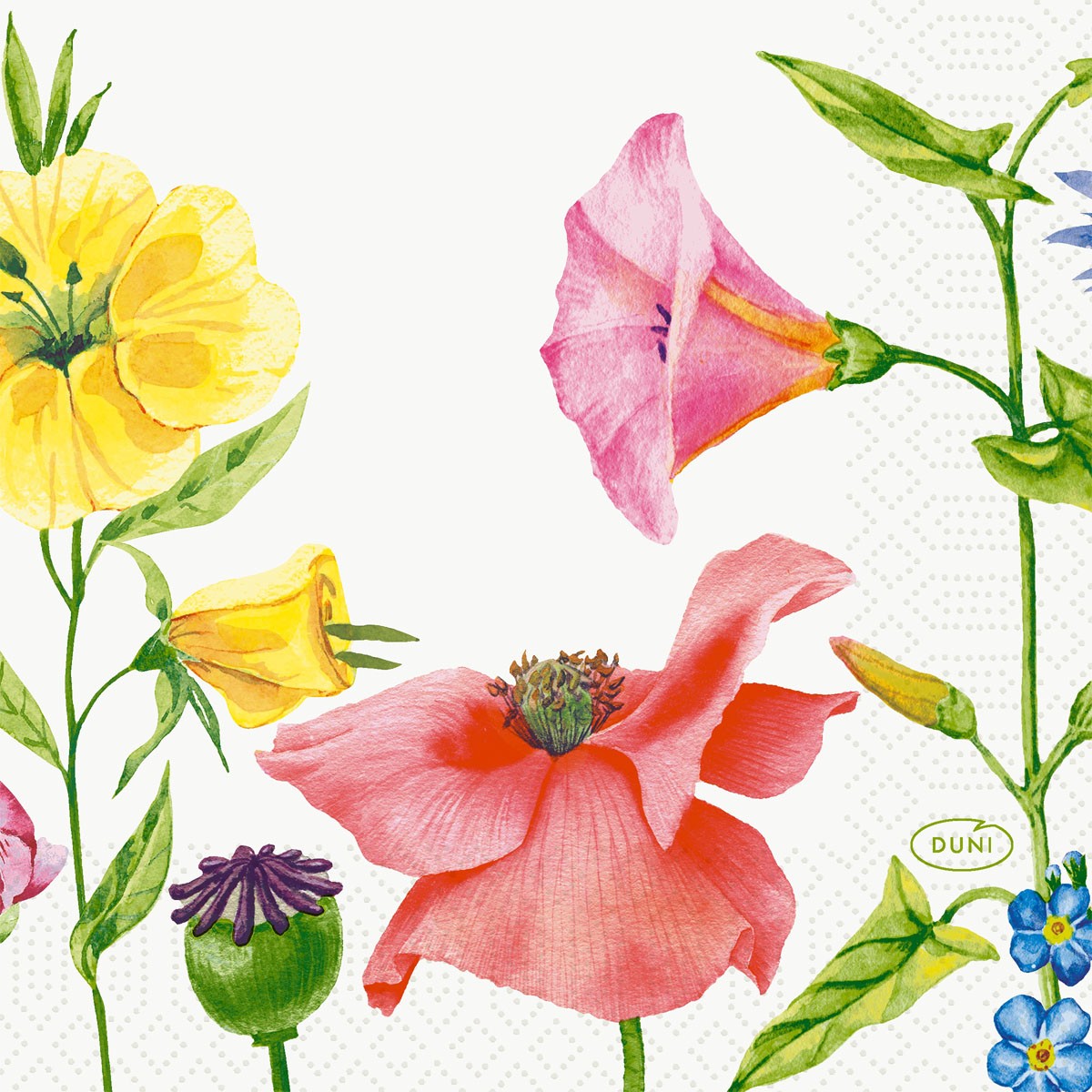 Flowy Meadow 3ply 24cm Tissue Napkins