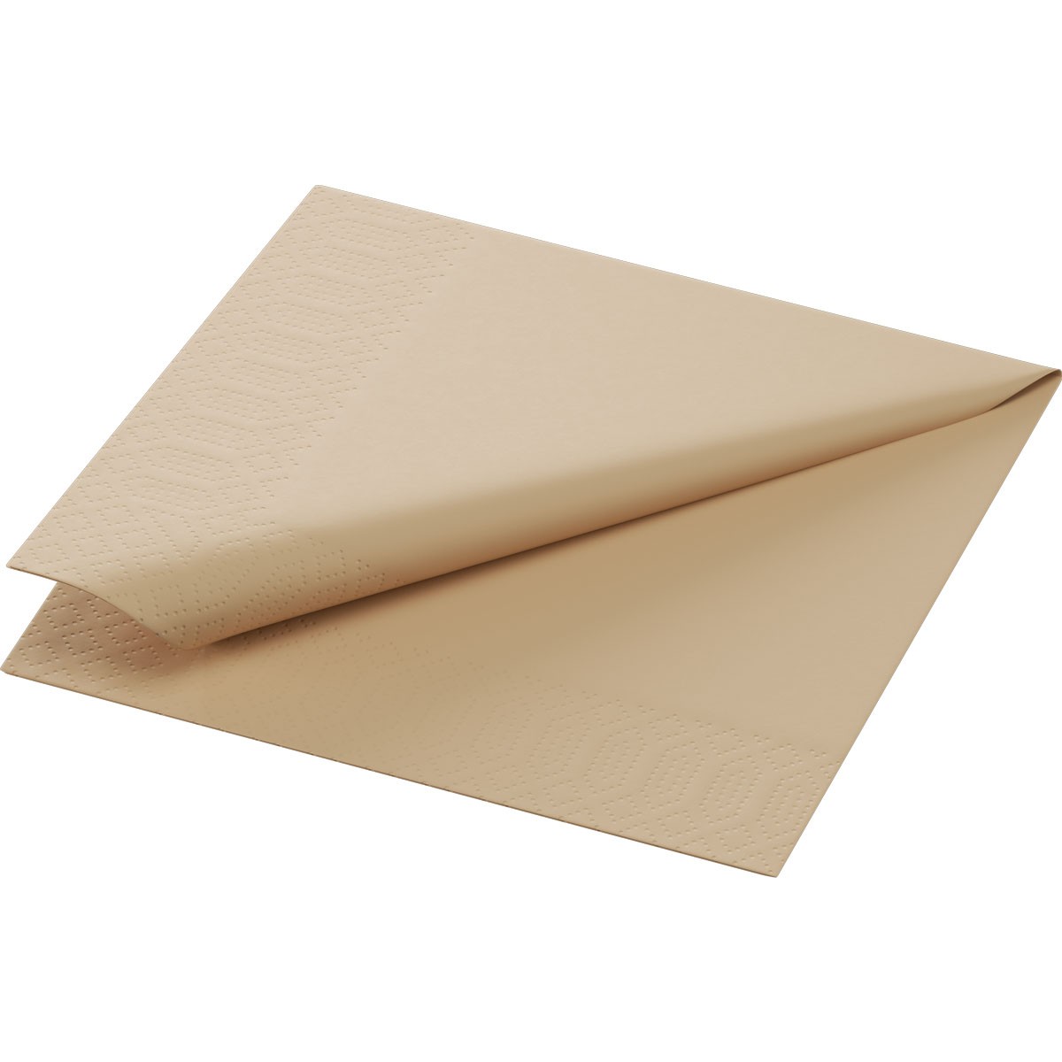 Duni 2ply 24cm Tissue Cocktail Napkins Natural Brown