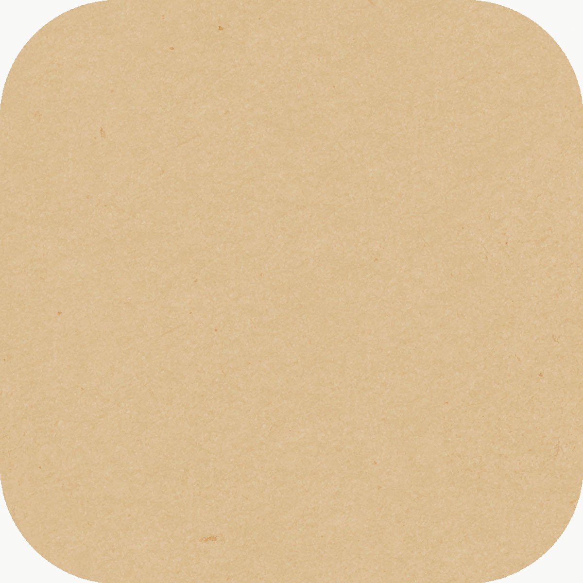 Natural Brown Paper Coaster, Square 8.5cm x 8.5cm
