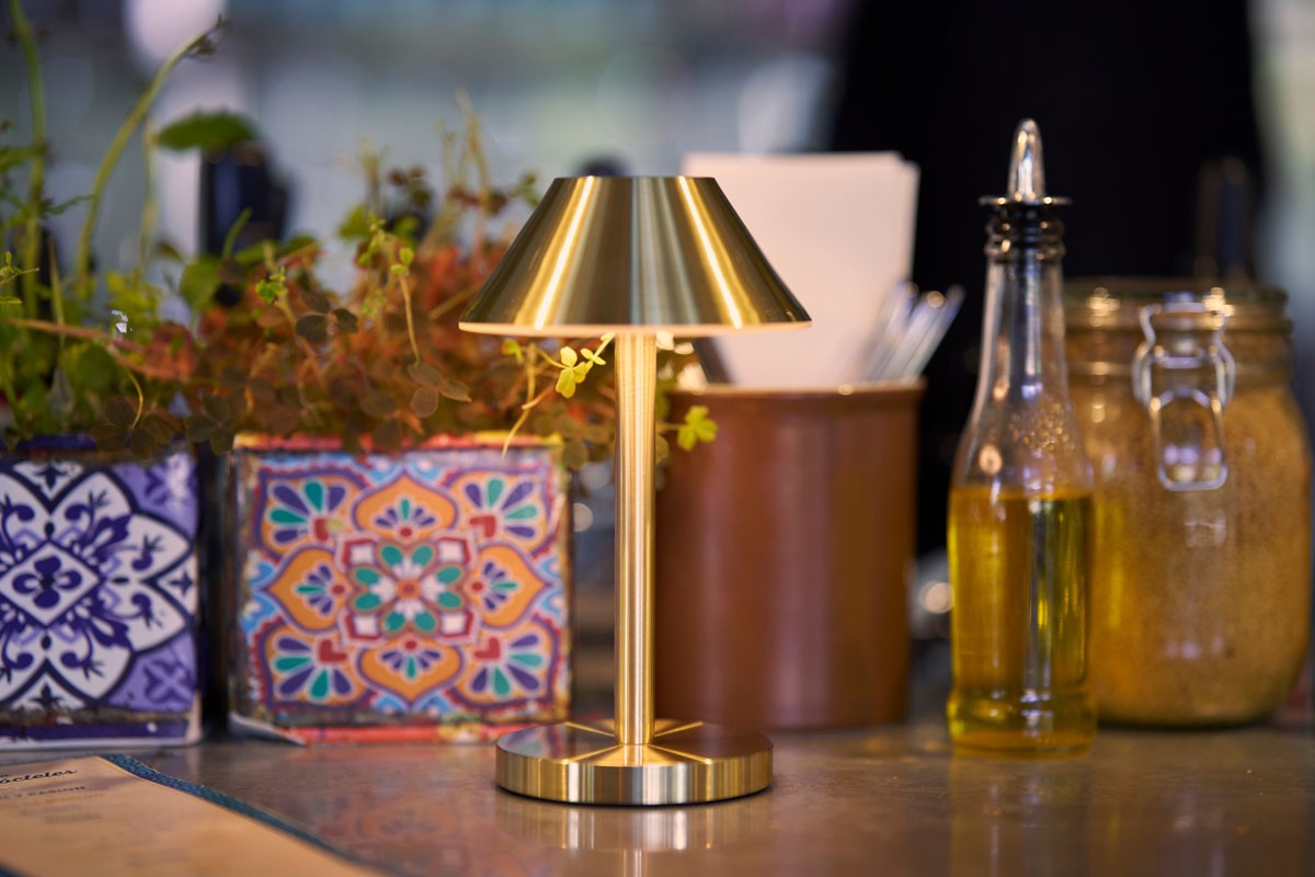 Zelda Midi Brass LED Cordless Lamp