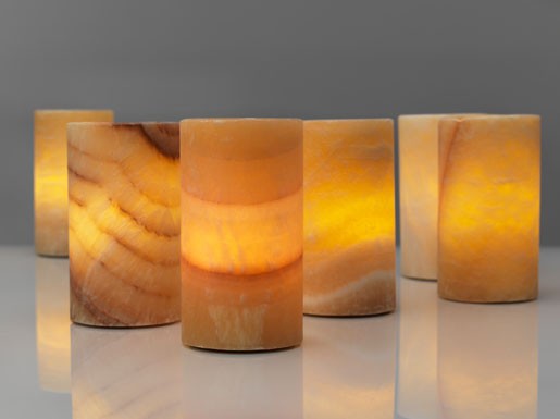 Duni Mineral Candle Holder with LED candles
