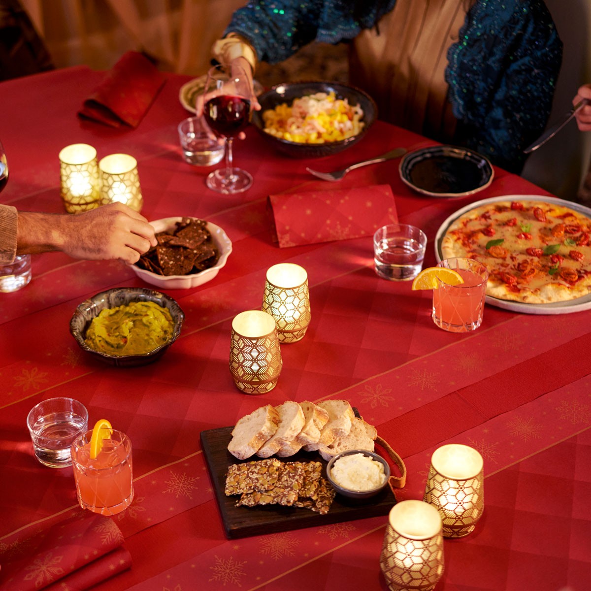 Anoush Metal Candle Holder with LED Lamps