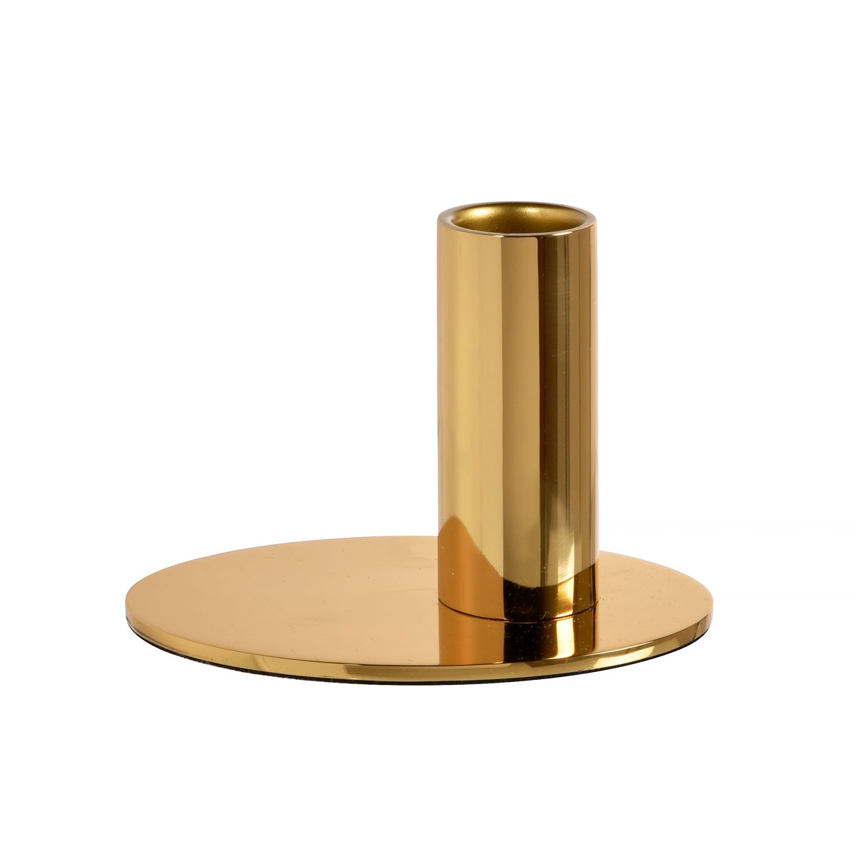 Tide Metal Candle Holder, Gold Effect, 76mm x Ø108mm