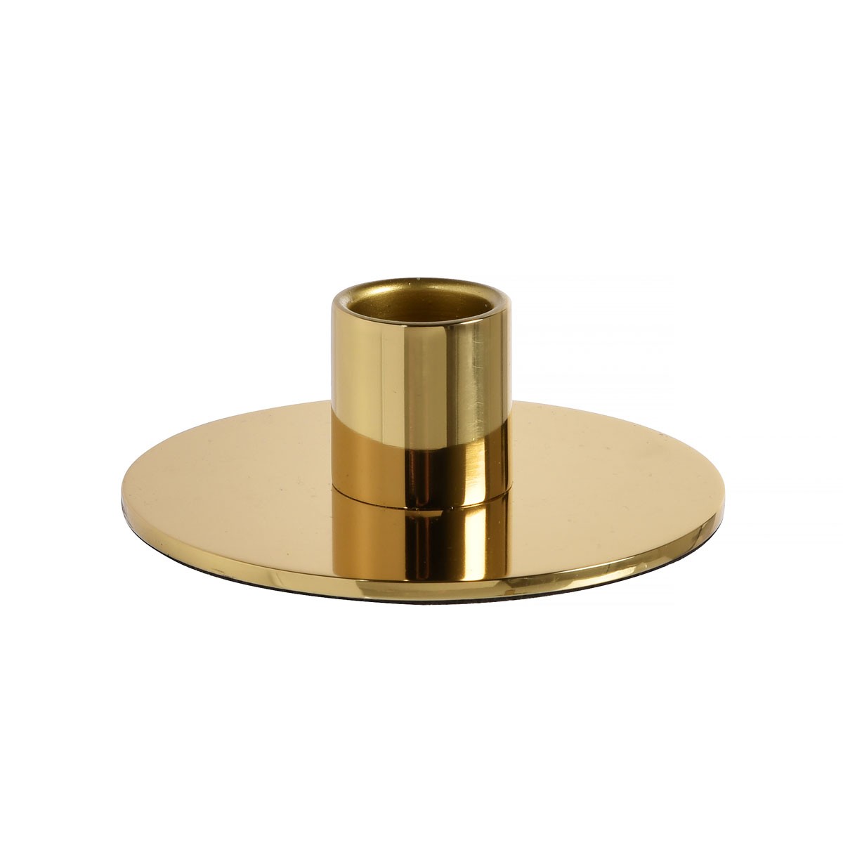 Tide Metal Candle Holder, Gold Effect, 35mm x Ø108mm
