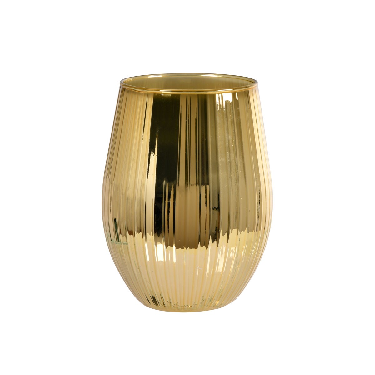 Gold Ritz Candle Glass 12.5cm x Ø7.6cm