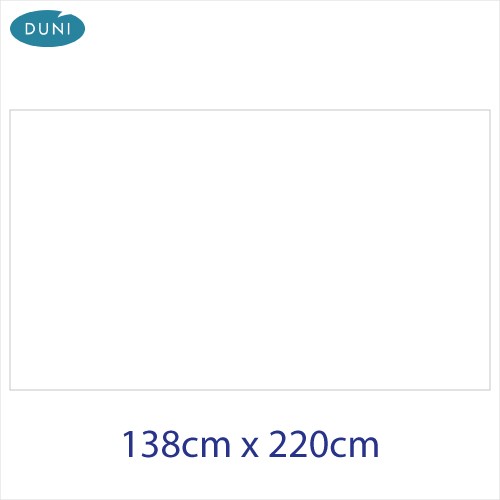 White Dunisilk® Tablecover 138cm x 220cm