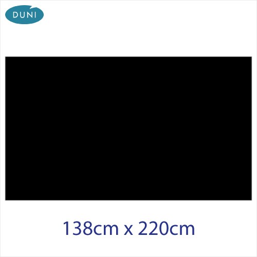 Black Dunisilk® Tablecover 138cm x 220cm