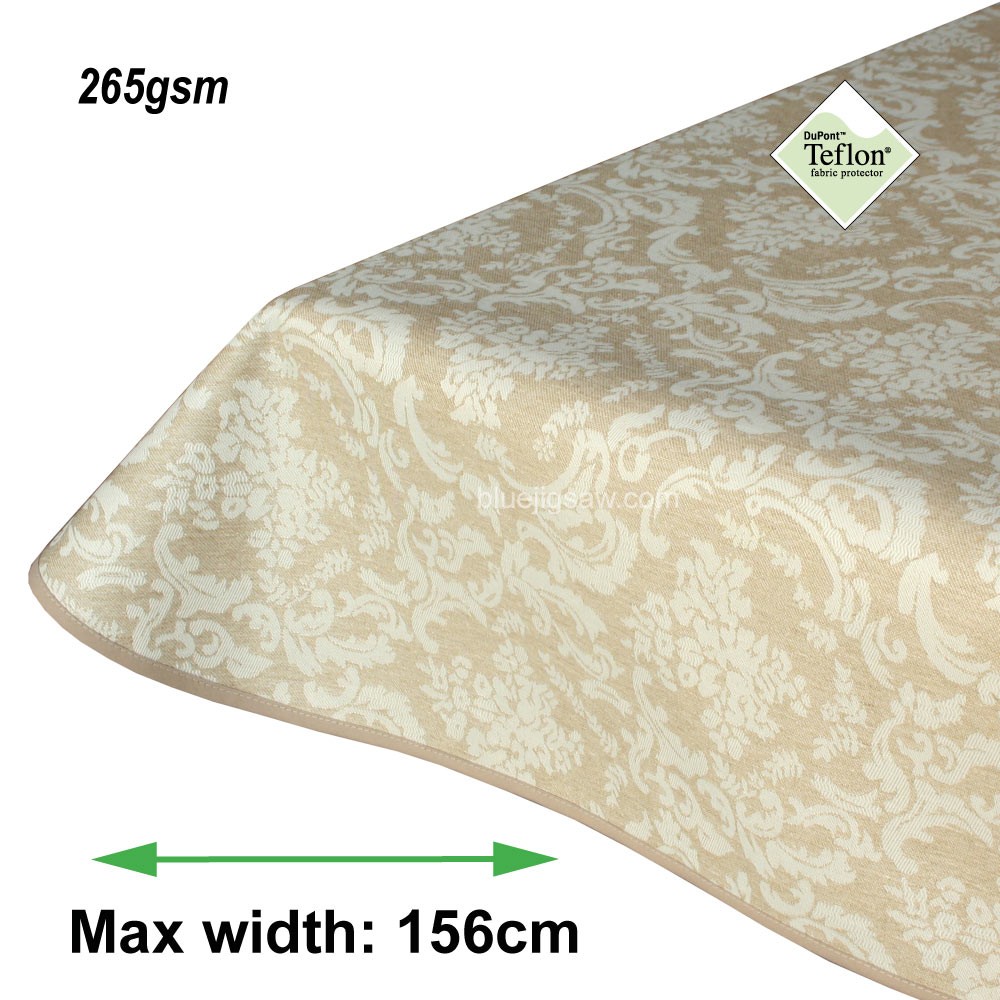Rectangle tablecloth with rounded corners and bias edge finish