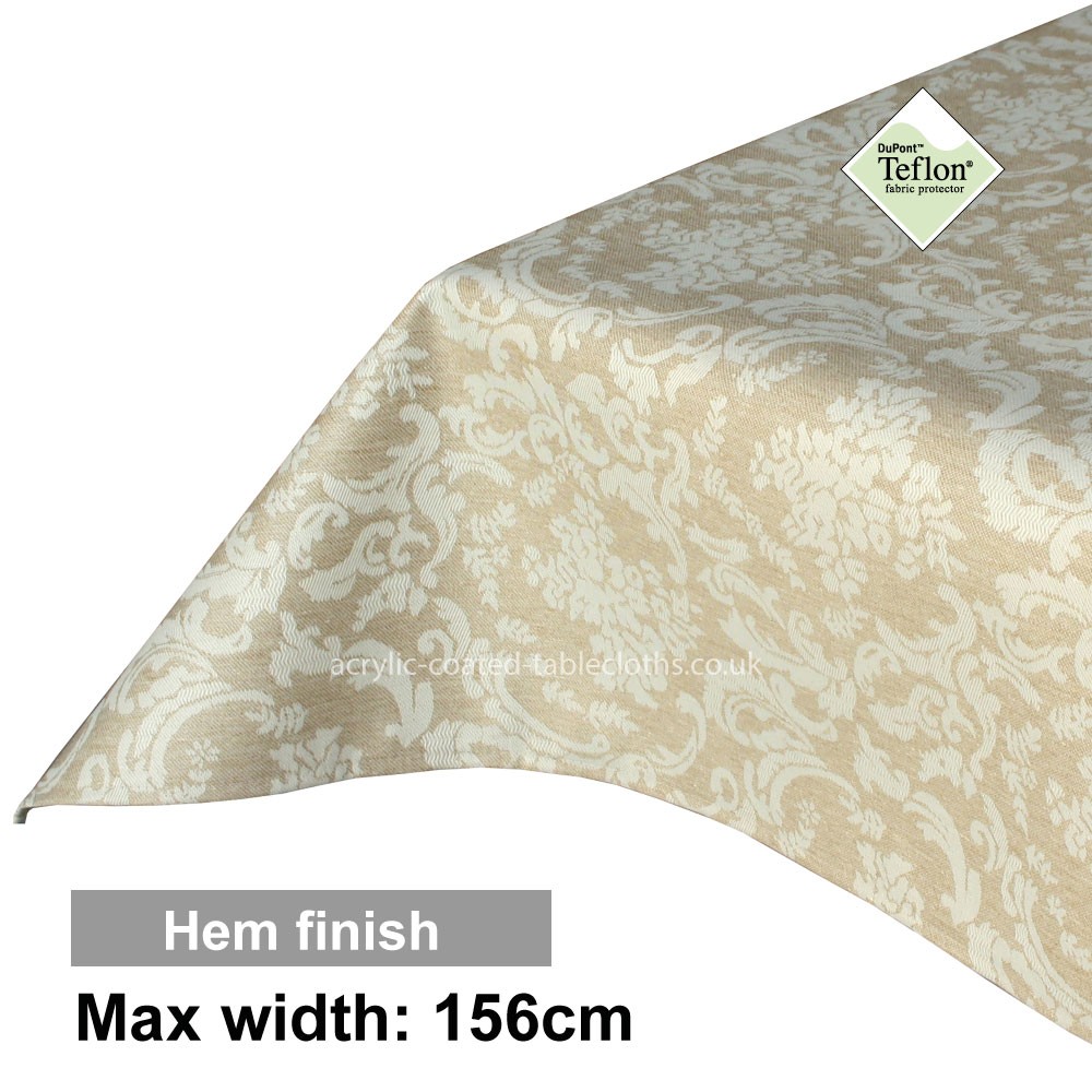Acrylic Coated Tablecloth with Hem finish