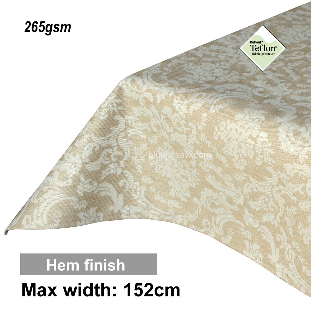 Acrylic Coated Tablecloth with Hem finish