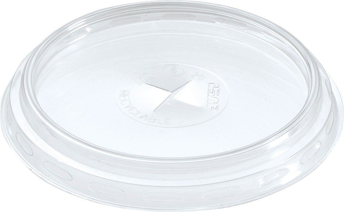 Duni Flat Lid With Hole 30cl / 39cl Transparent