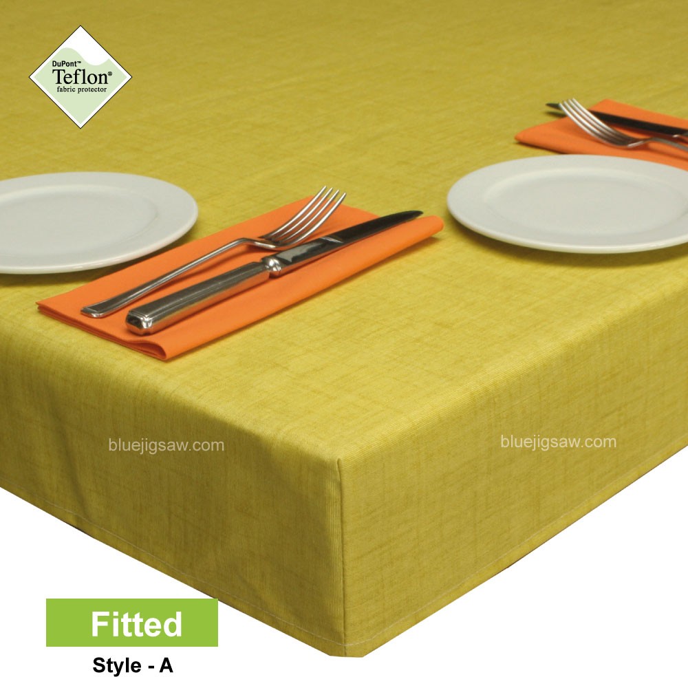 Yellow Fitted Tablecloth