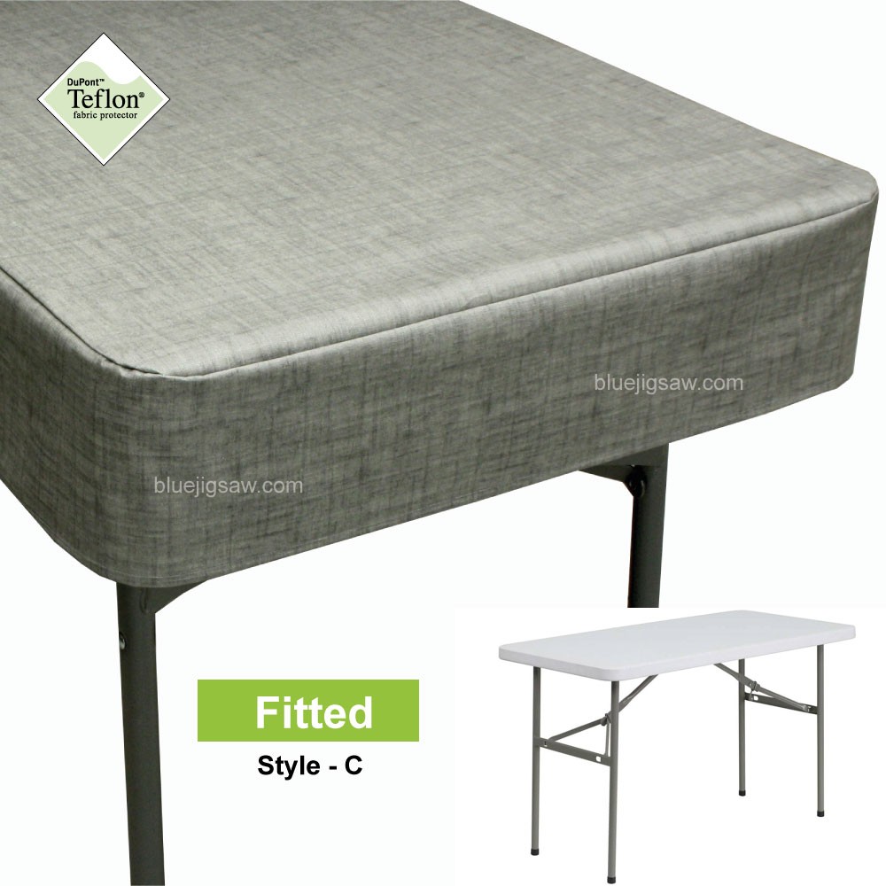 Plastic Table Fitted Tablecloth