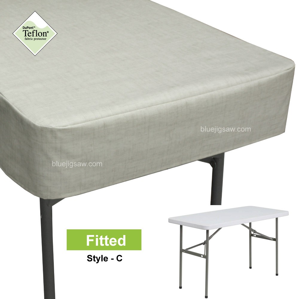 Plastic Table Fitted Tablecloth