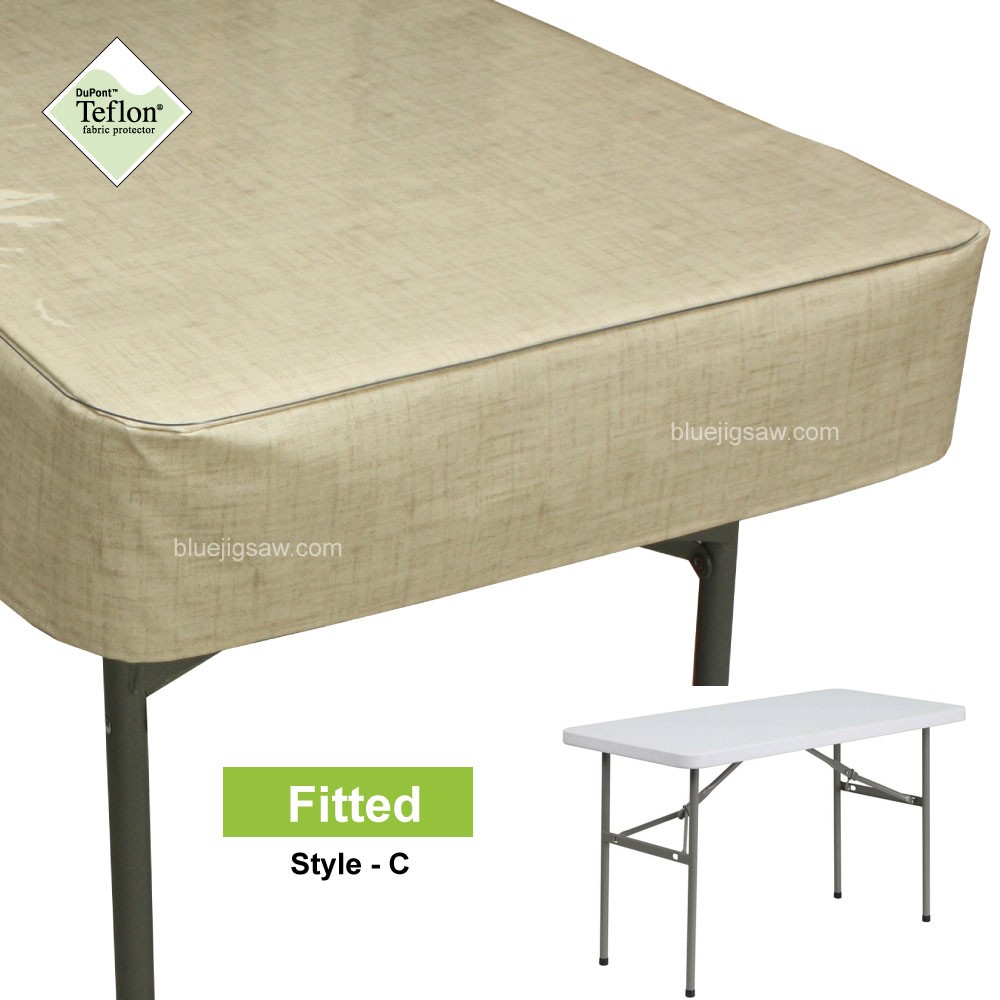 Plastic Table Fitted Tablecloth