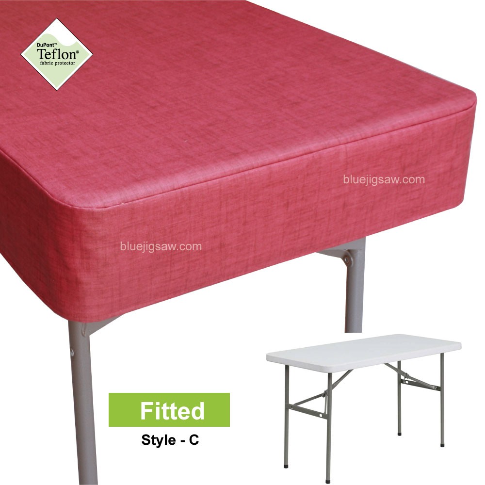 Plastic Table Fitted Tablecloth