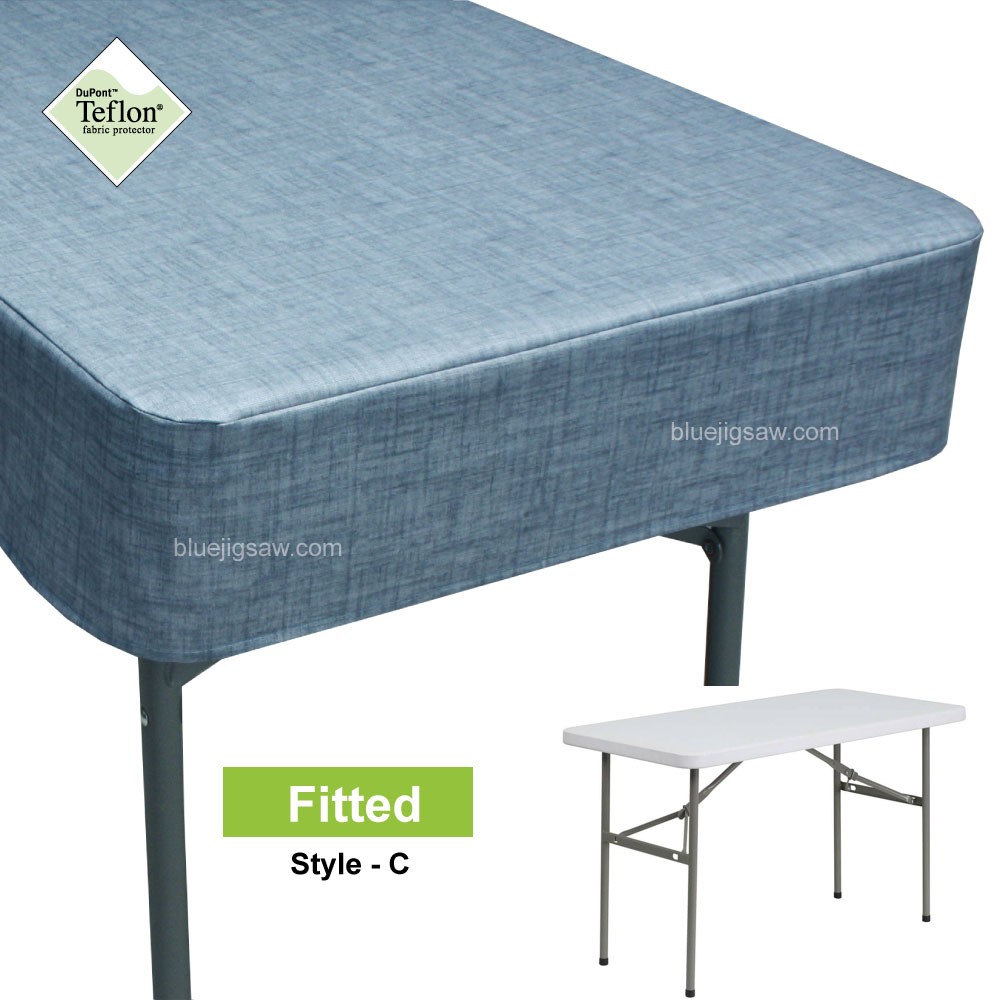 Plastic Table Fitted Tablecloth