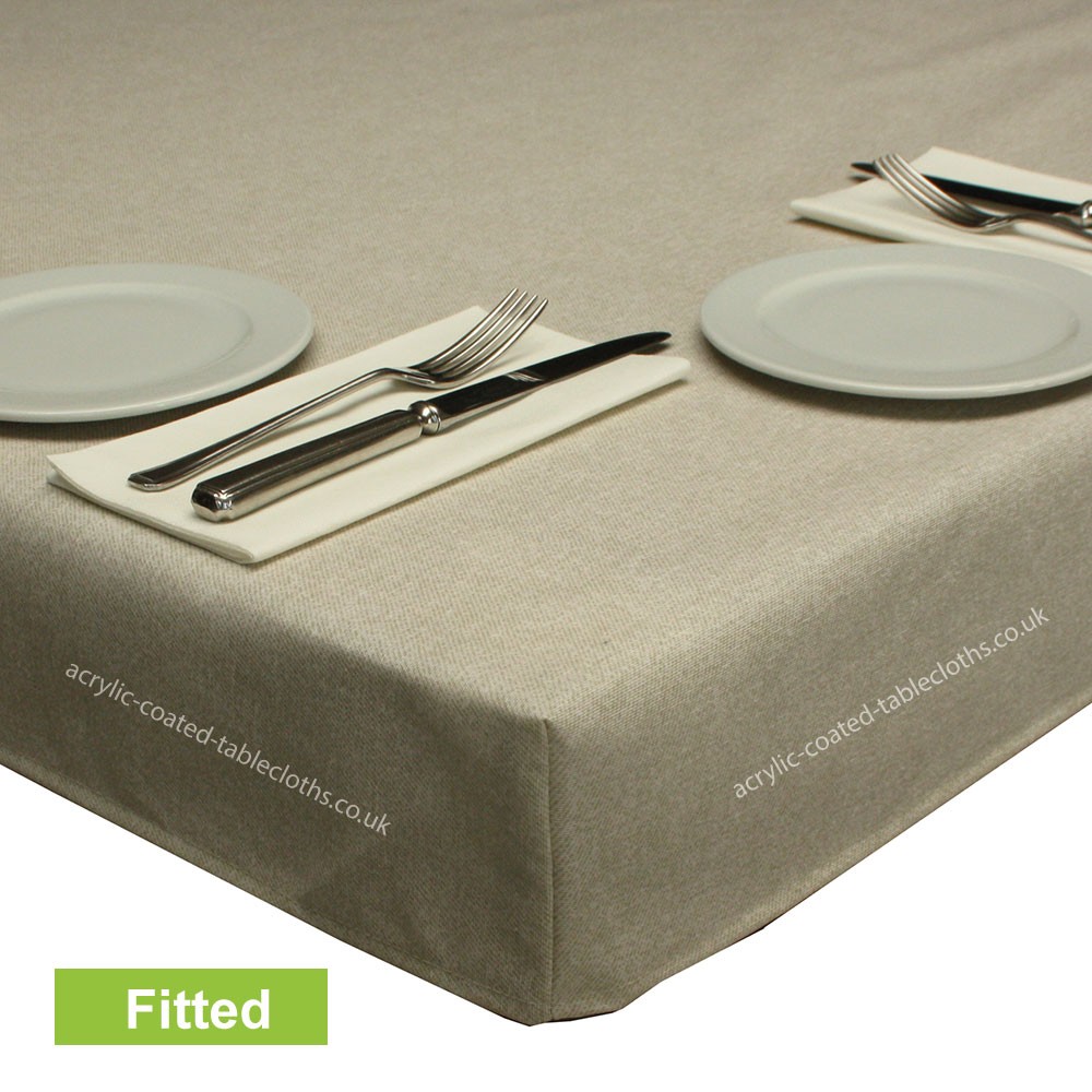 Oatmeal Fitted Tablecloth