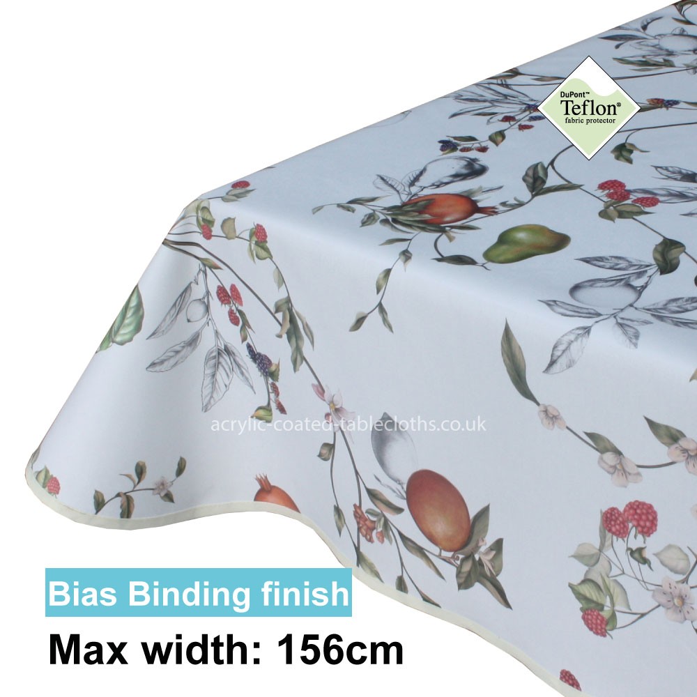Acrylic Coated Tablecloth with Bias Binding finish