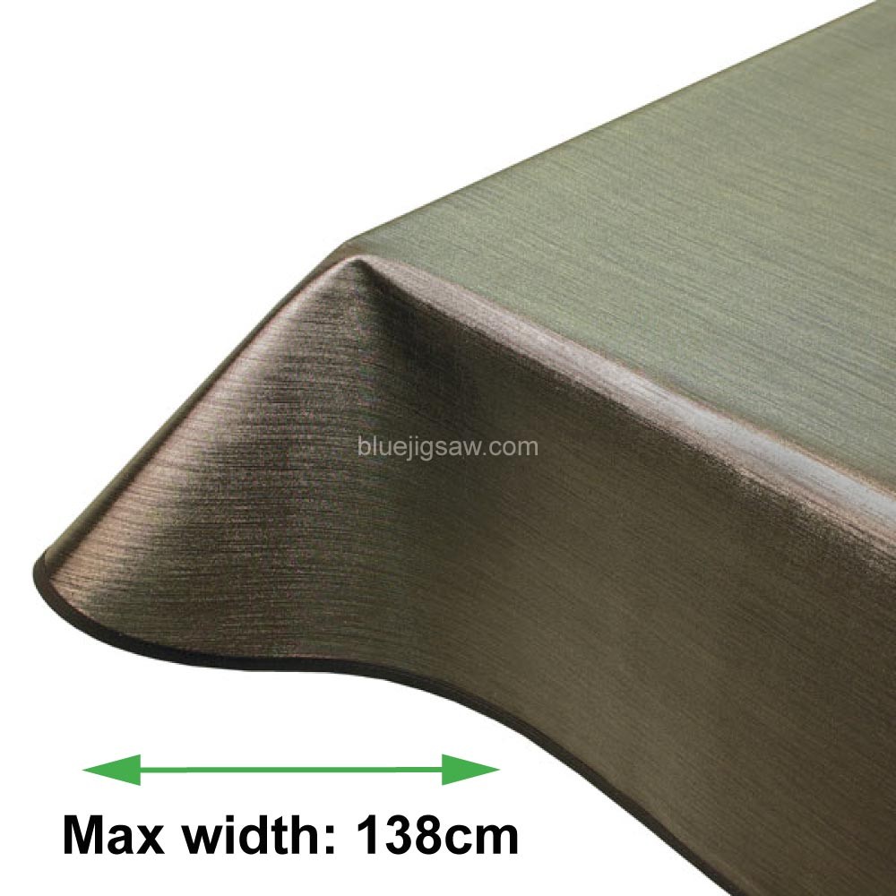 Metallic Steel PVC Tablecloth