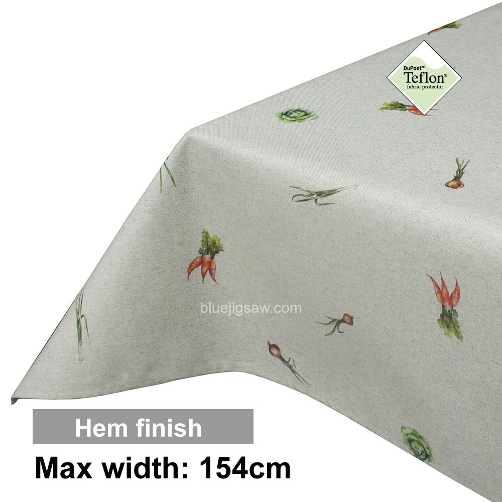 Acrylic Coated Tablecloth with Hem finish