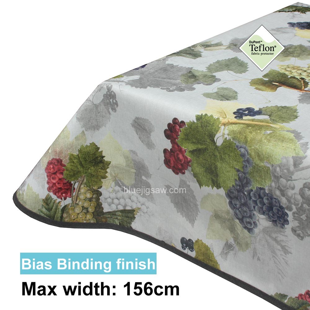 Acrylic Coated Tablecloth with Bias Binding finish