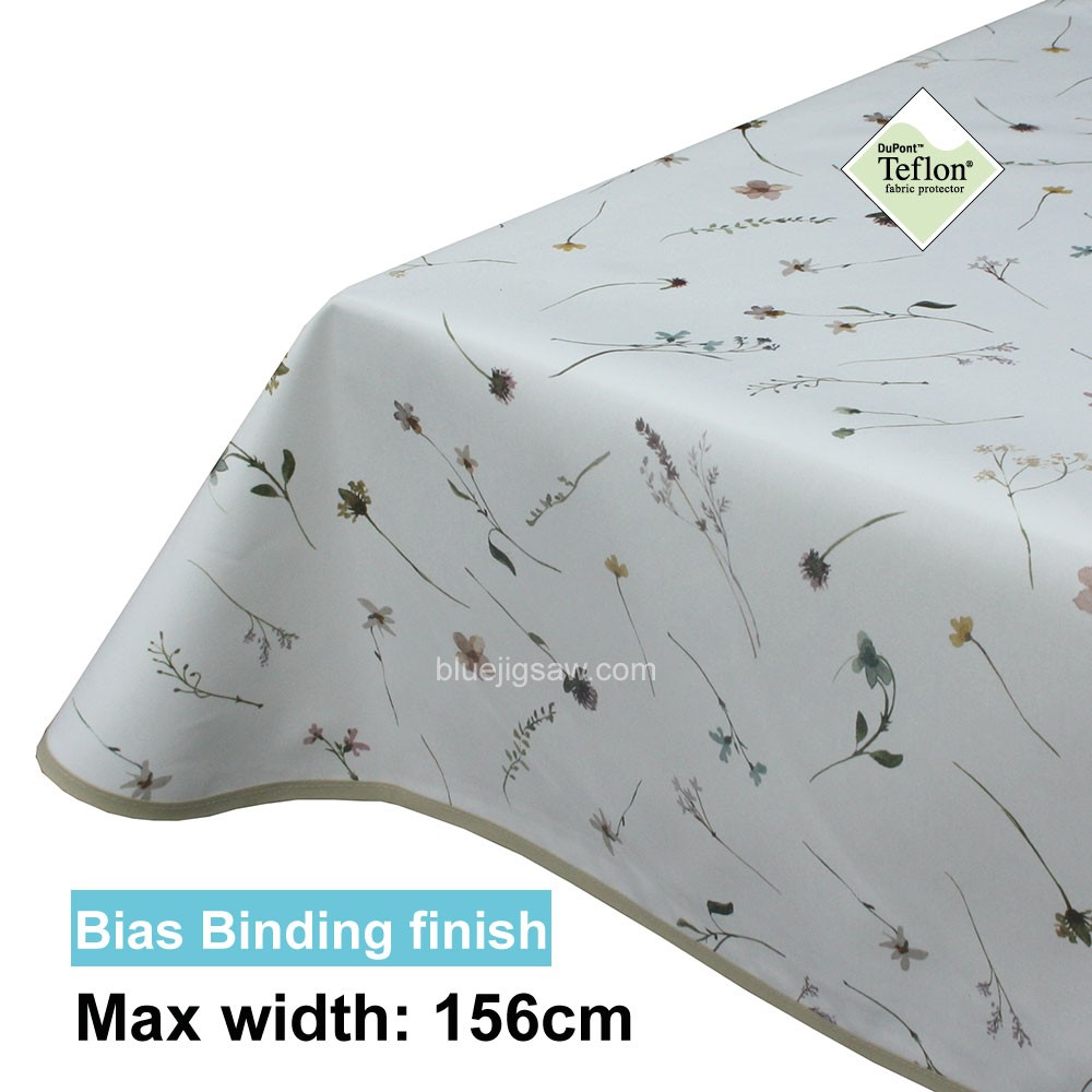 Acrylic Coated Tablecloth with Bias Binding finish