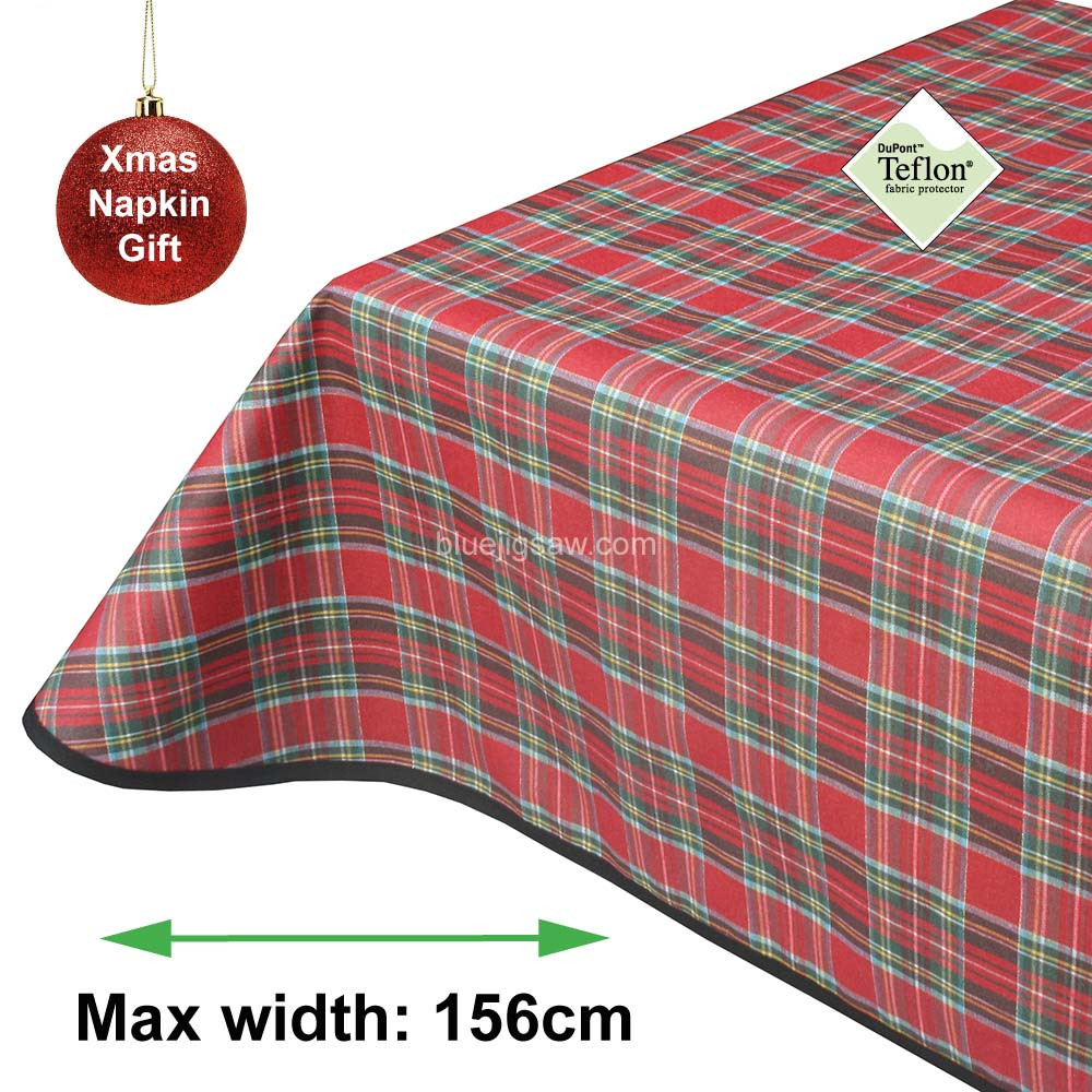 Aberdeen Tartan Acrylic Coated Tablecloth with Teflon