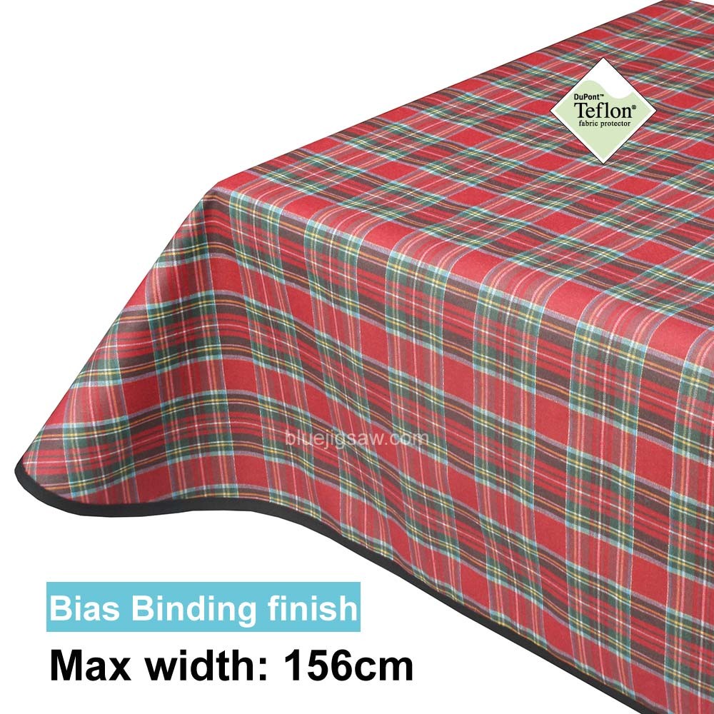 Acrylic Coated Tablecloth with Bias Binding