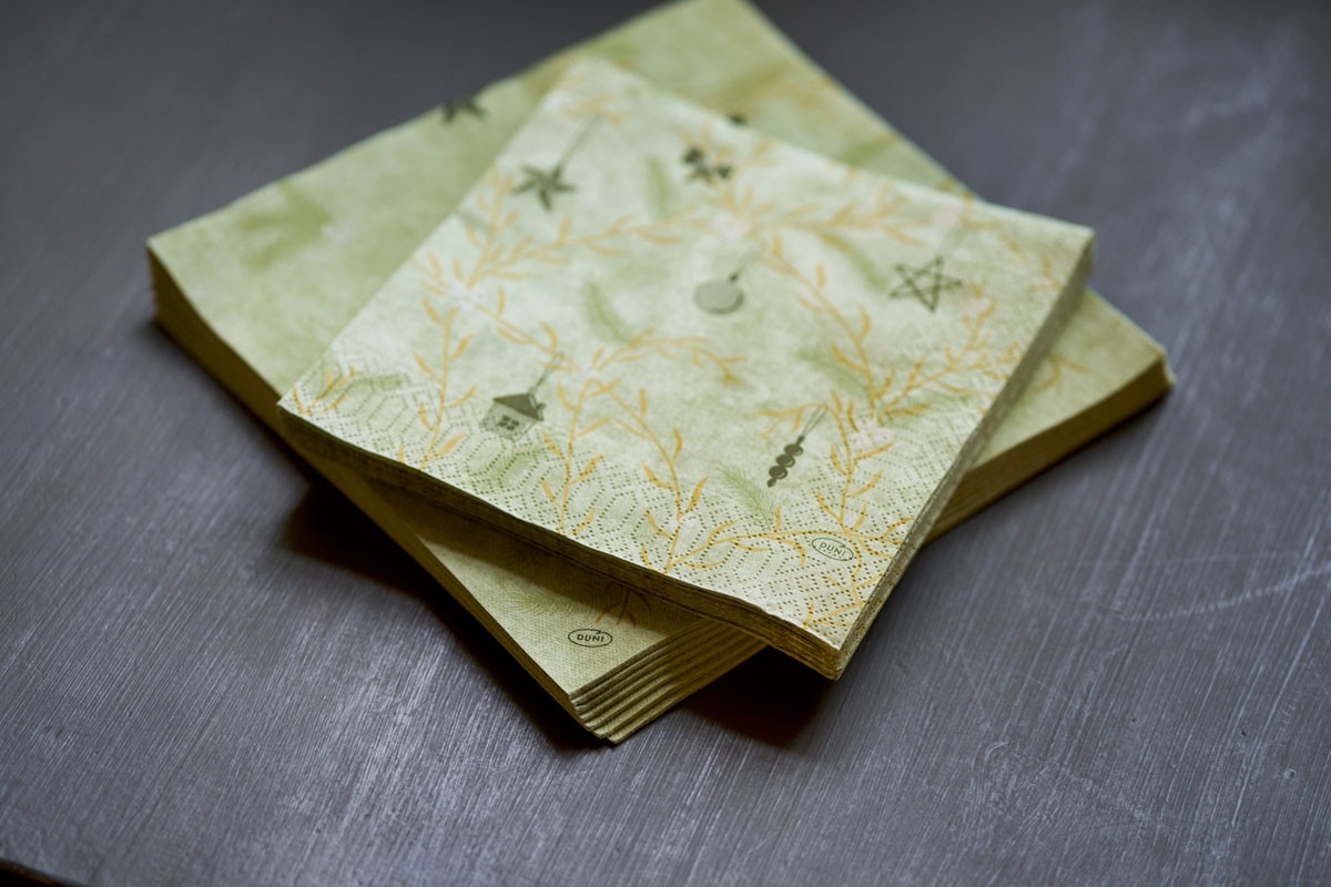 Duni Christmas Noel Pistachio Napkins