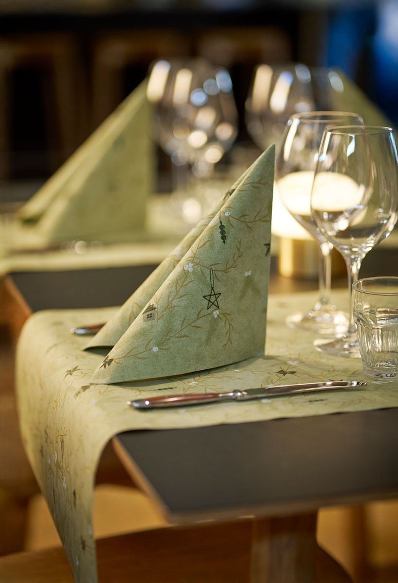 Noel Pistachio Bio Dunicel® Tete-a-Tete with Dunisoft® napkin