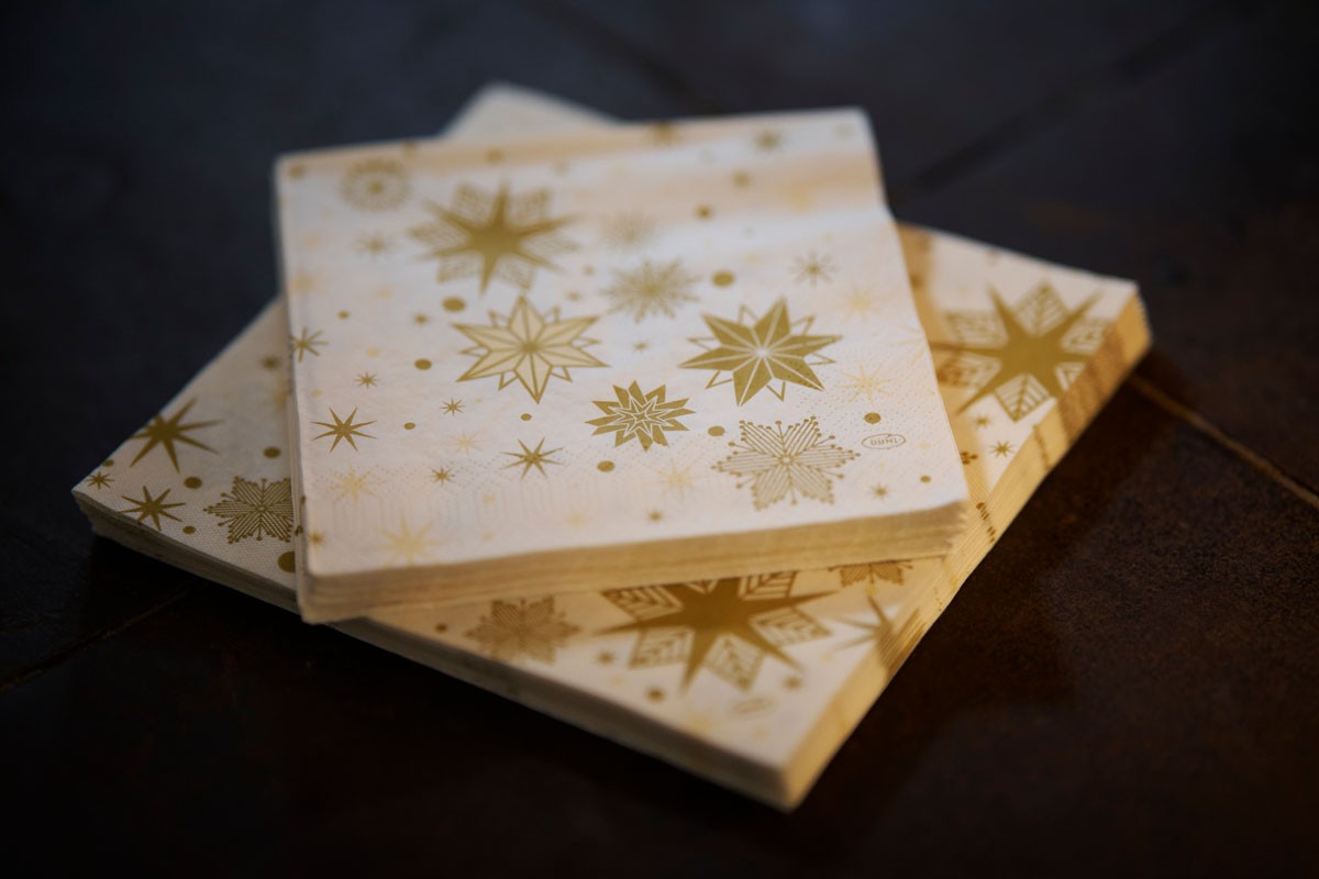 Duni Stargazing Cream napkins