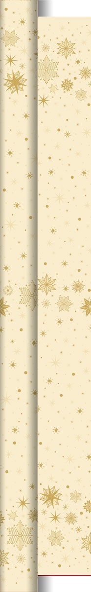 Duni Christmas Stargazing Cream Dunicel® Banquet Reel, 1.18m x 25m