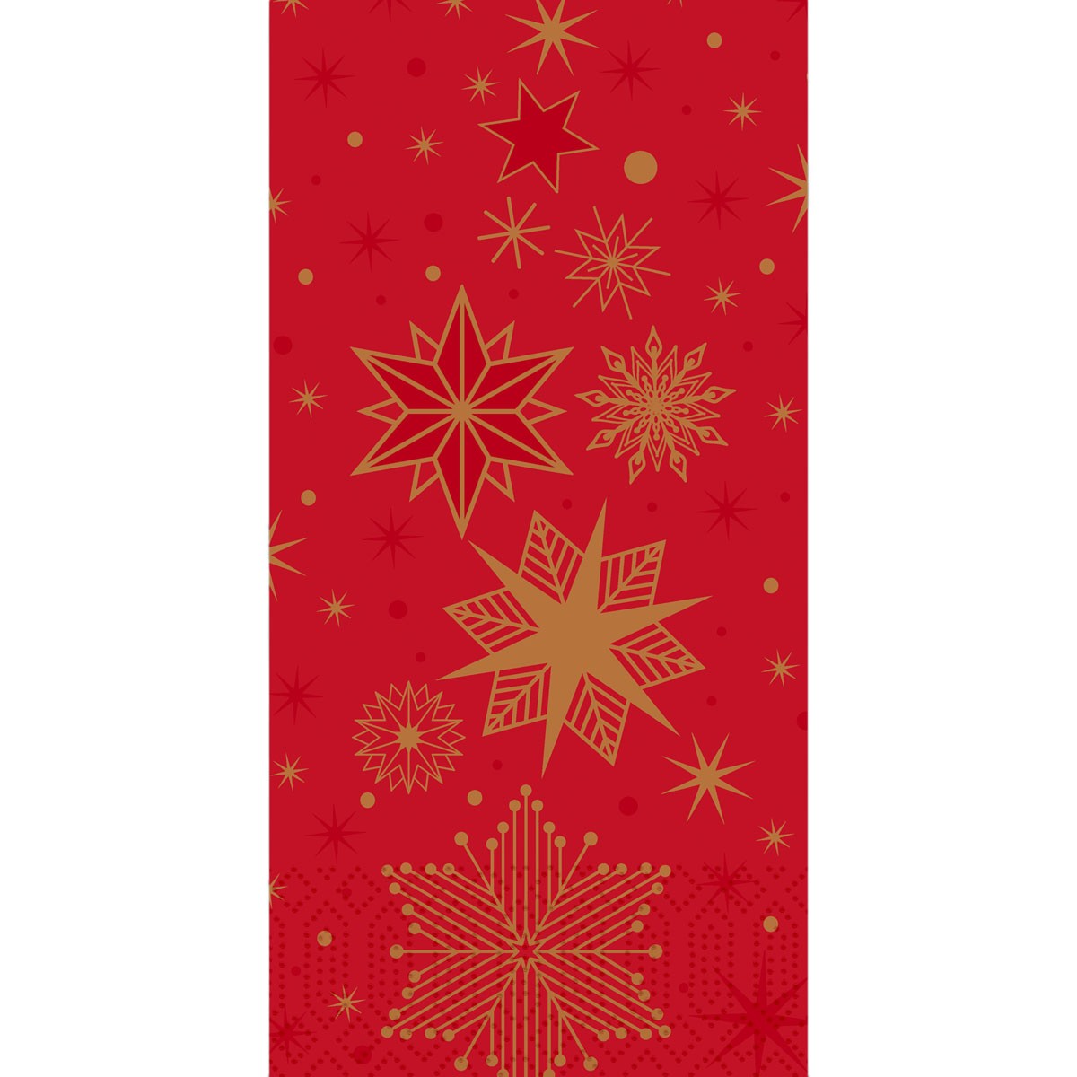 Duni Christmas Stargazing Red Tissue Napkin 3ply 40cm, 1/8 Head Folded